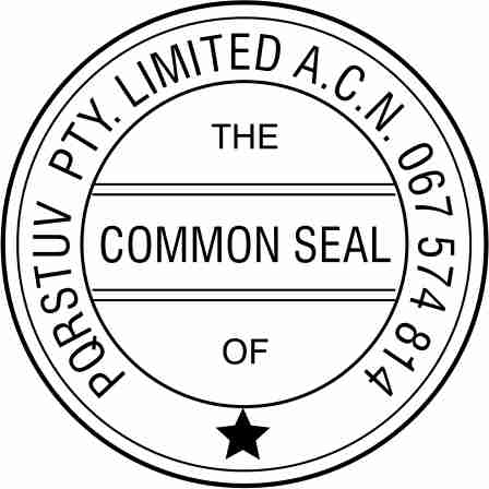 Common Seal No. 5 -- $30.25 incl.gst.