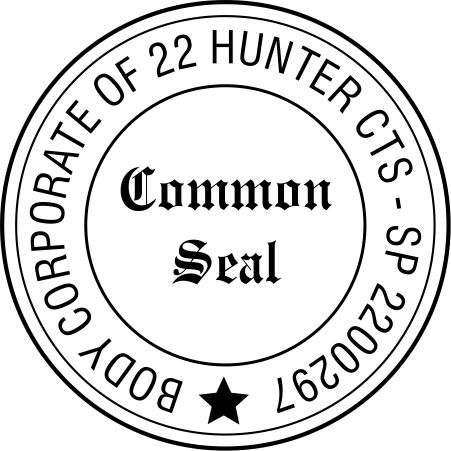 Common Seal No. 6-- $47.50 incl.gst. SELF INKING
