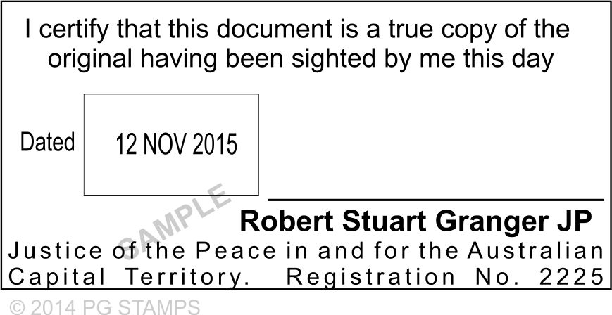 ACT30 JP Certification with changeable date