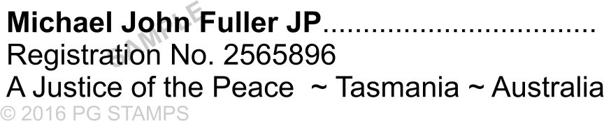 TAS05  JP Name and Address Stamp;