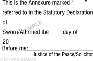 VIC09  Statutory Declaration Solicitor/Justice of the Peace