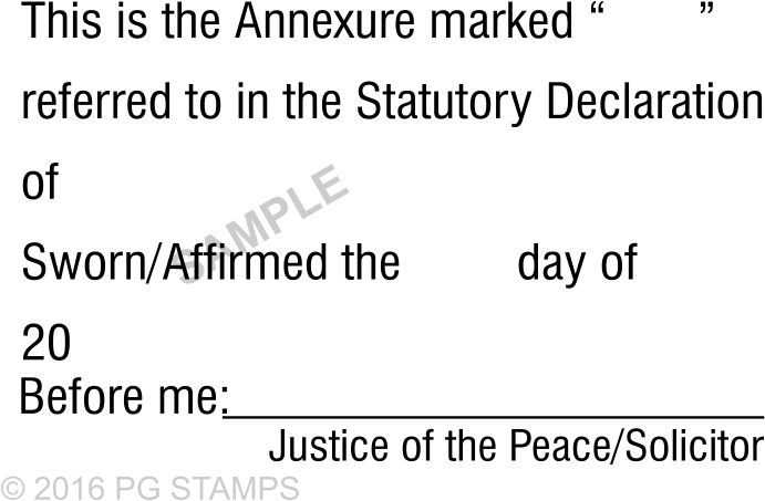 VIC09  Statutory Declaration Solicitor/Justice of the Peace