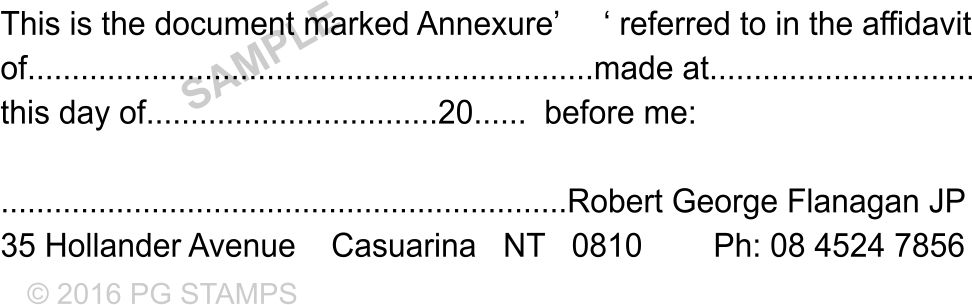 NT21  JP Affidavit/Annexure