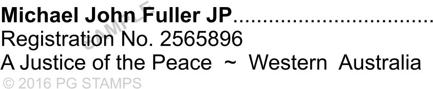 WA05  J P Name and Number