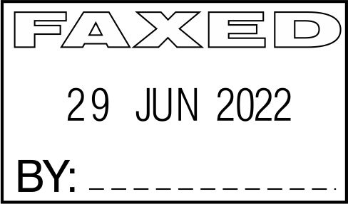 STOCK FAXED DATE STAMP