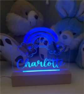 SWEET DREAMS RAINBOW ACRYLIC LED LIGHT with BASE