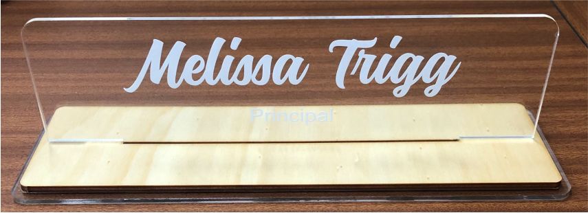 PERSONALISED DESK SIGN LARGE