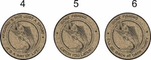 CORK COASTERS FISHING THEME