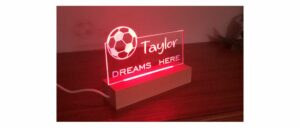 SOCCER BALL LED ACRYLIC LIGHT BASE