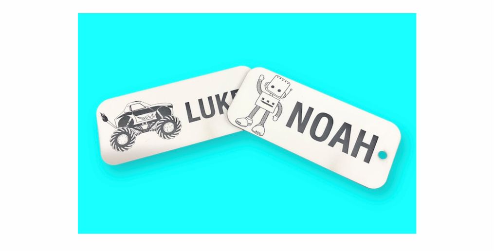 PERSONALISED NAME TAG LARGE with/without image