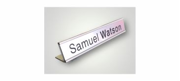 METAL DESK SIGN