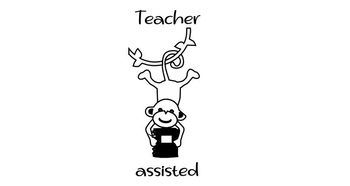Monkey 15 TEACHER ASSISTED teacher stamp