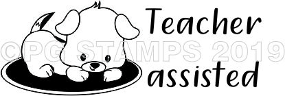 Puppy 7 - TEACHER ASSISTED stamp
