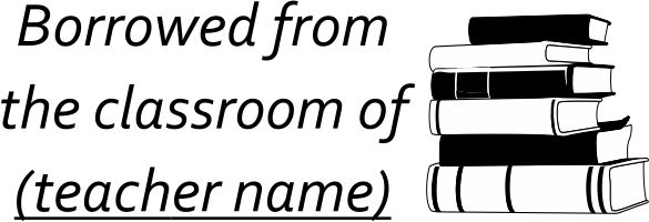 BORROWED FROM teacher stamp