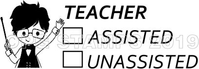 Wizard 3 TEACHER ASSISTED teacher stamp