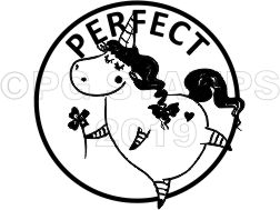 CIRC 23 - Perfect Unicorn teacher stamp