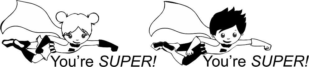 Super Hero 30 YOU'RE SUPER motivational teacher stamp