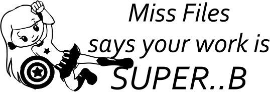 Super Hero 5- You're work is SUPER B - Teacher Stamp