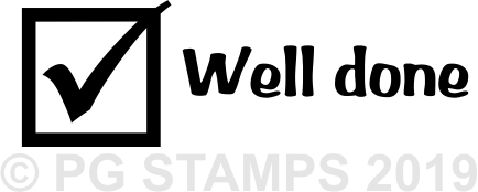 WELL DONE Teacher stamp