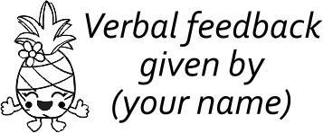 Pineapple 11 - Personalised Verbal Feedback teacher stamp