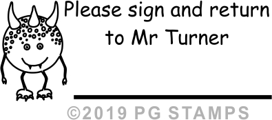 Monster 34 - Parent/Guardian Signature Stamp