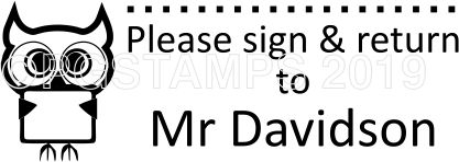 Owl 9 - Parent/Guardian Signature Stamp